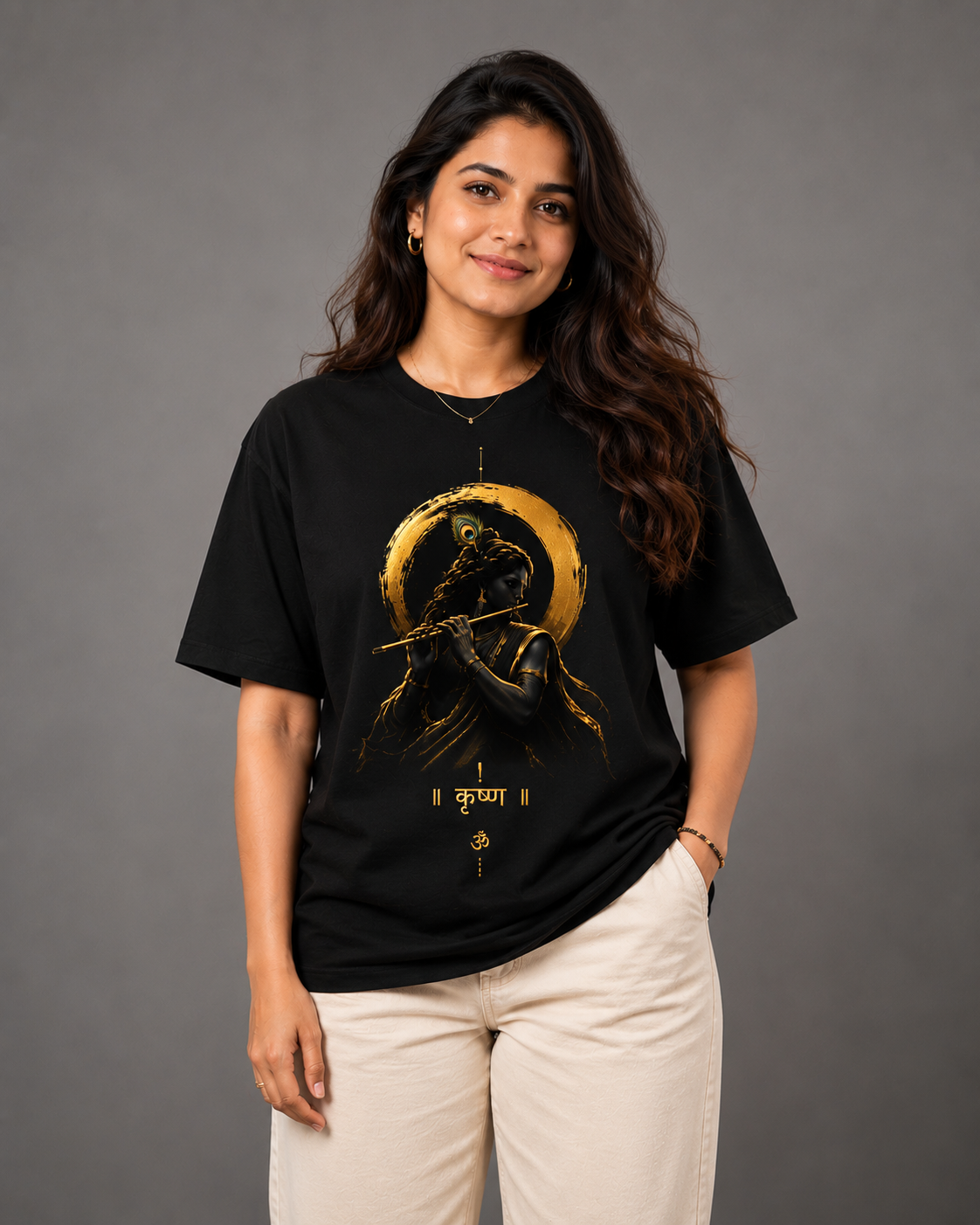 Lord Krishna Devotion Crew T-Shirt