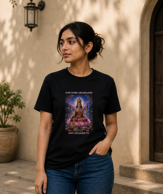 Goddess Laxmi Divine Crew T-Shirt
