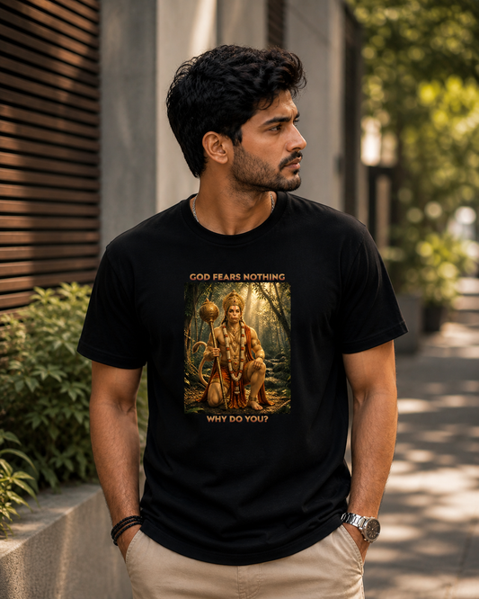 Lord Hanuman Divine Crew T-Shirt