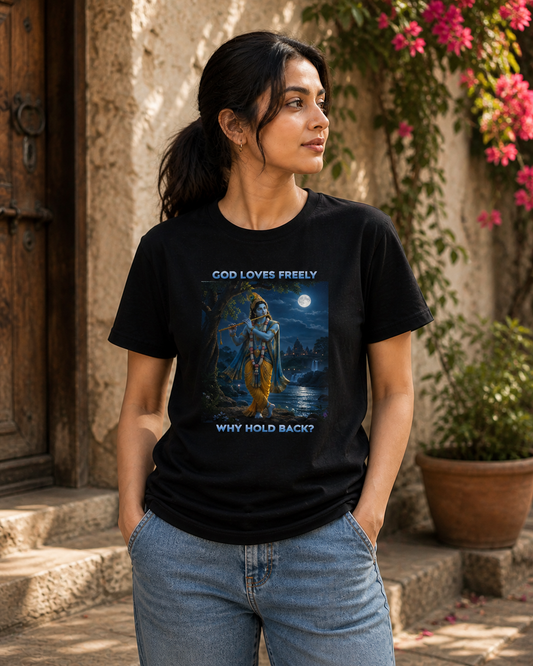 Lord Krishna Divine Crew T-Shirt