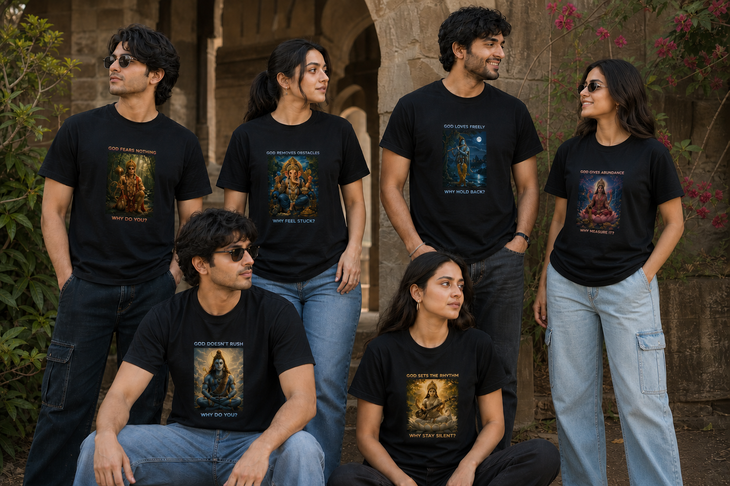 Lord Krishna Divine Crew T-Shirt